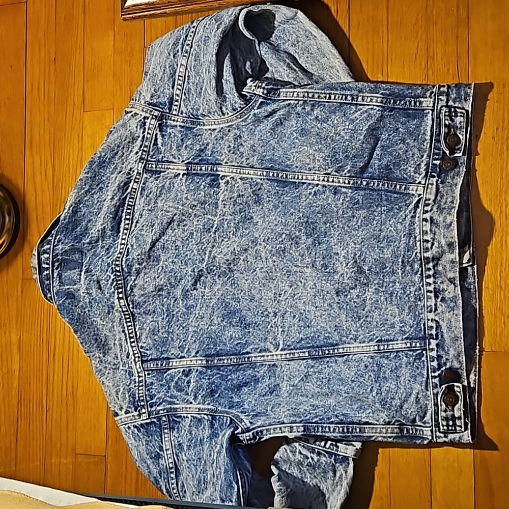 Levi's Vintage Acid Washed Denim Trucker Jacket Med Unisex - Picture 4 of 16